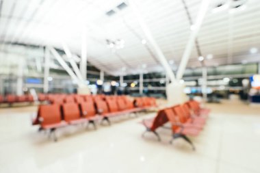 Soyut bulanıklık ve ufuk Havaalanı terminal iç