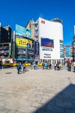 Taipei, Tayvan 30 Kasım 2018: Ximending piyasasıdır popula