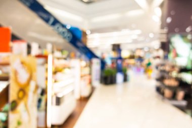 Soyut bulanıklık ve ufuk alışveriş ve perakende iç