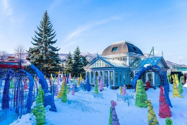 Sapporo Hokkaido, Japonya - 3 Şubat 2019 Shiroi koibito hatlarının