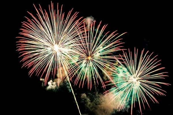 Tűzijáték háttér az ünnepi évforduló alkalmából — Stock Fotó