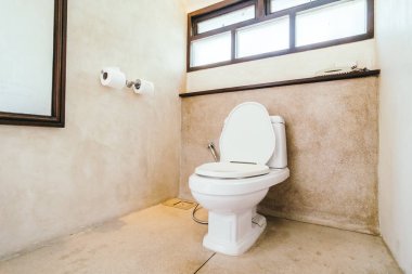 Beyaz kase koltuk Dekorasyon Banyo