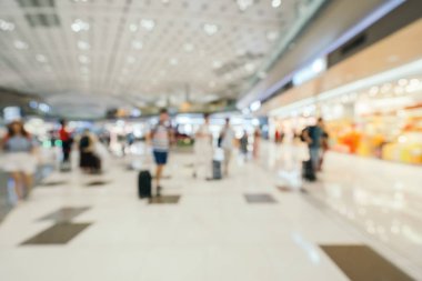 Soyut bulanıklık ve ufuk Havaalanı terminal iç