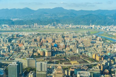 Taipei şehrinin güzel mimarisi