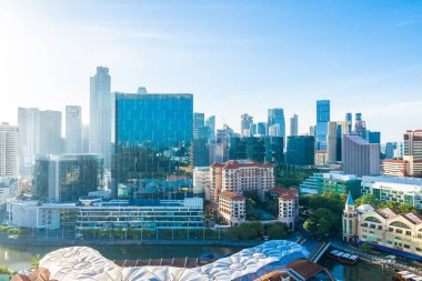 Singapur dış cityscape bina güzel mimari 