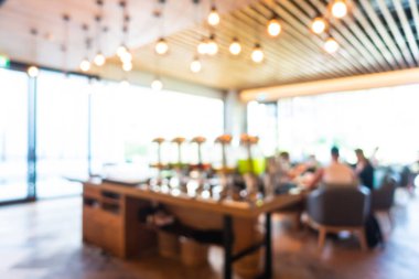Soyut bulanıklık ve ufuk kafe Cafe ve büfe restaura