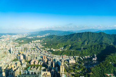 Taipei şehrinin güzel mimarisi