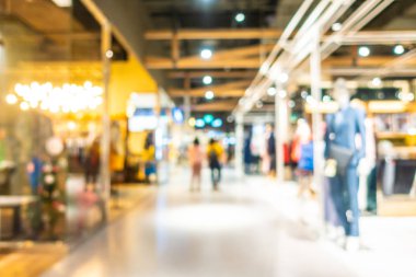 Soyut bulanıklık ve güzel lüks alışveriş merkezi Interio bulanıklık