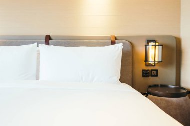 Beyaz rahat yastık Yatak Dekorasyon