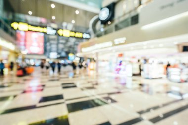 Soyut bulanıklık ve ufuk changi Havaalanı terminal iç