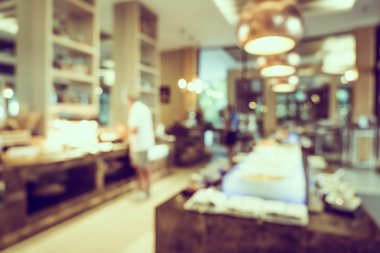 Soyut bulanıklık ve ufuk Restoran açık büfe ve kahve dükkanı ca