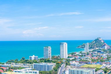 Güzel açık hava manzara ve hua hin şehir manzarası