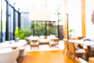 Soyut bulanıklık ve defodaklı kahve dükkanı ve büfe restoran