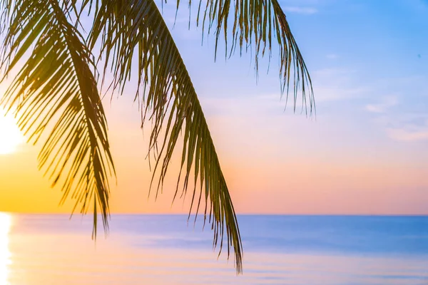 Prachtig buiten tropisch landschap van zee oceaan strand met COC — Stockfoto