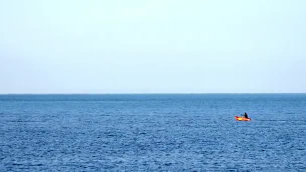 Rustige Beelden Van Prachtige Golvende Zee — Stockvideo