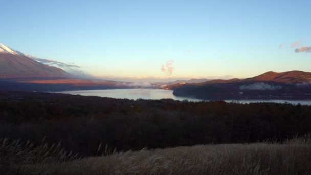 Güzel Dağ Fuji Japonya Doğal Görüntüleri — Stok video