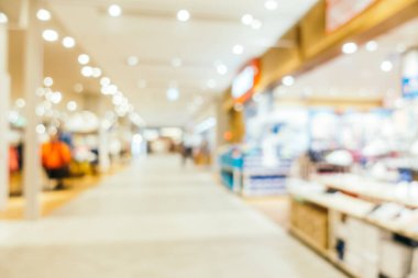 Soyut bulanıklık ve alışveriş merkezinde, ufuk alışveriş merkezi