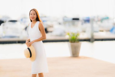 Relax asian eğlence genç gülümsemek güzel kadın mutlu portre