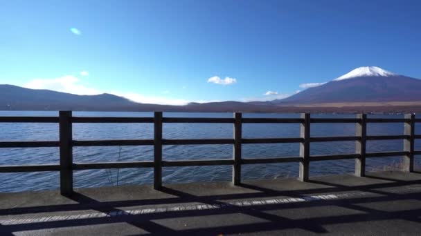 Szenische Aufnahmen Von Schönen Berg Fuji Japan — Stockvideo