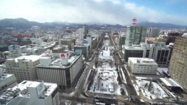Modern megalopolis Asya şehrinin manzaralı görüntüleri