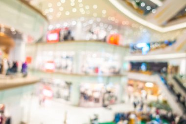 Soyut bulanıklık ve güzel lüks alışveriş merkezi Interio bulanıklık