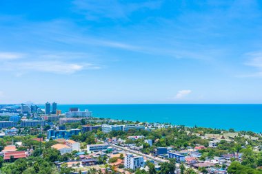 Güzel açık hava manzara ve hua hin şehir manzarası