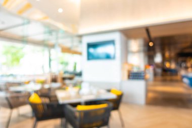 Soyut bulanıklık ve defocused açık büfe restoran ve kahve dükkanı CA