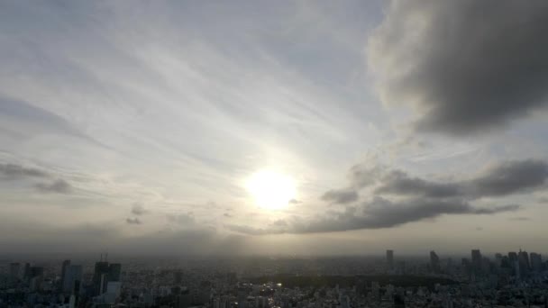 Images Panoramiques Mégalopole Moderne Ville Asiatique — Video