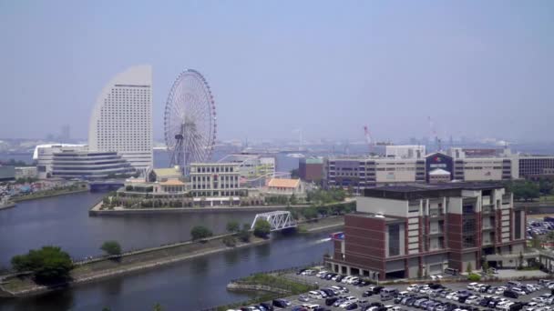 Szenische Aufnahmen Moderner Megalopolis Asiatischer Stadt — Stockvideo