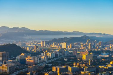 Taipei şehrinin güzel mimarisi