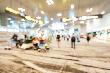 Soyut bulanıklık ve ufuk changi Havaalanı terminal iç