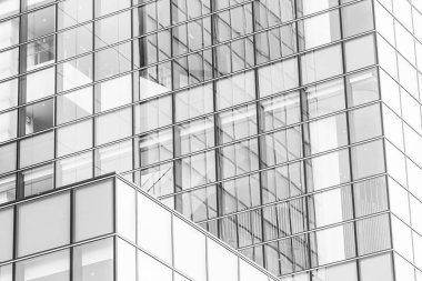 Güzel mimari ofis iş cam pencere ile kurma