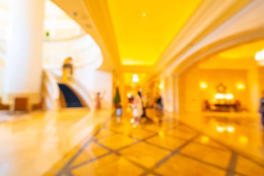 Soyut bulanıklık ve ufuk otel lobi iç