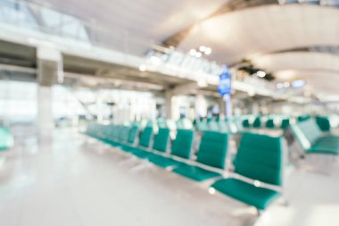 Soyut bulanıklık ve ufuk Havaalanı terminal iç