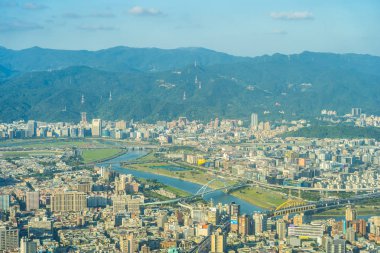 Taipei şehrinin güzel mimarisi