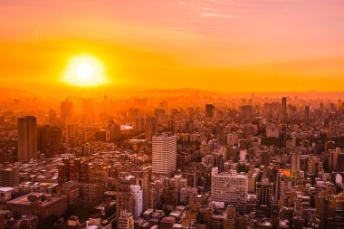 Taipei şehrinin güzel mimarisi