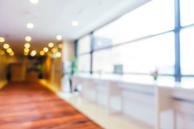 Soyut bulanıklık ve ufuk otel ve lobi iç