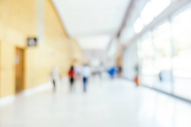 Soyut bulanıklık ve ufuk otel lobisinde