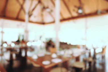 Soyut bulanıklık ve defocused açık büfe restoran ve kahve dükkanı CA