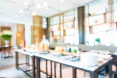 Soyut bulanıklık ve defocused açık büfe restoran ve kahve dükkanı CA