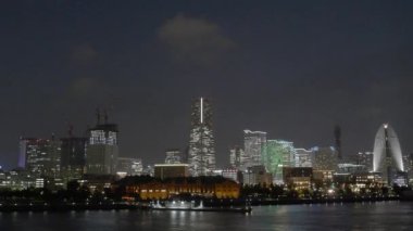 Modern megalopolis Asya şehrinin manzaralı görüntüleri