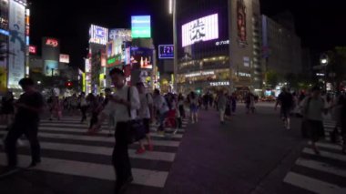 Modern megalopolis Asya şehrinin manzaralı görüntüleri