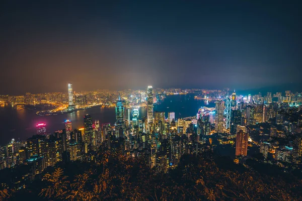 Beautiful architecture building exterior cityscape of hong kong — Stock Photo, Image