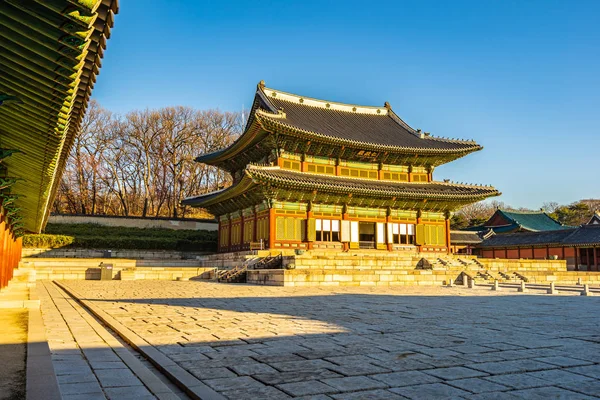 Όμορφη αρχιτεκτονική, κτίριο Changdeokgung palace στη Σεούλ ci — Φωτογραφία Αρχείου