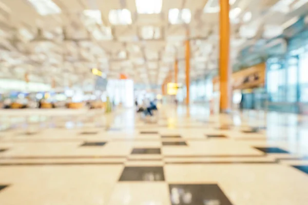 Abstrato borrão e desfocado changi aiport terminal interior — Fotografia de Stock