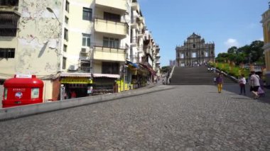 Macau, Çin'de St Paul kalıntıları güzel görüntüleri