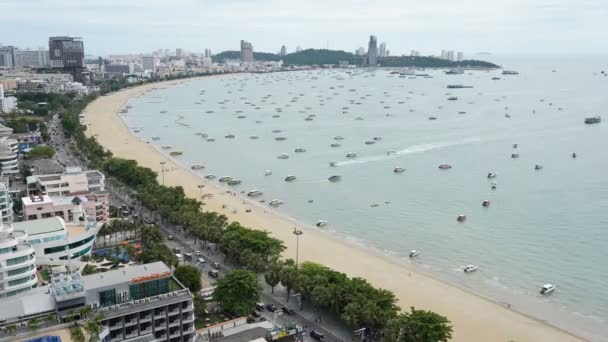 Escénicas Imágenes Lapso Tiempo Hermosa Ciudad Pattaya Tailandia — Vídeos de Stock