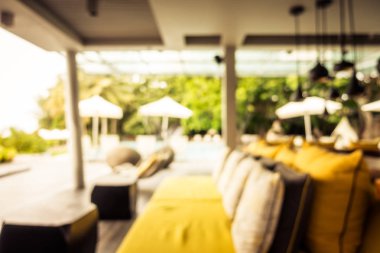 Soyut bulanıklık ve defodaklı restoran ve kahve dükkanı