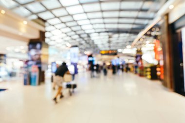 Soyut bulanıklık ve ufuk Havaalanı terminal iç