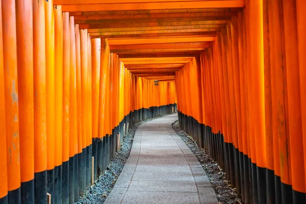 Hermoso templo inari fushimi santuario en Kyoto — Foto de Stock